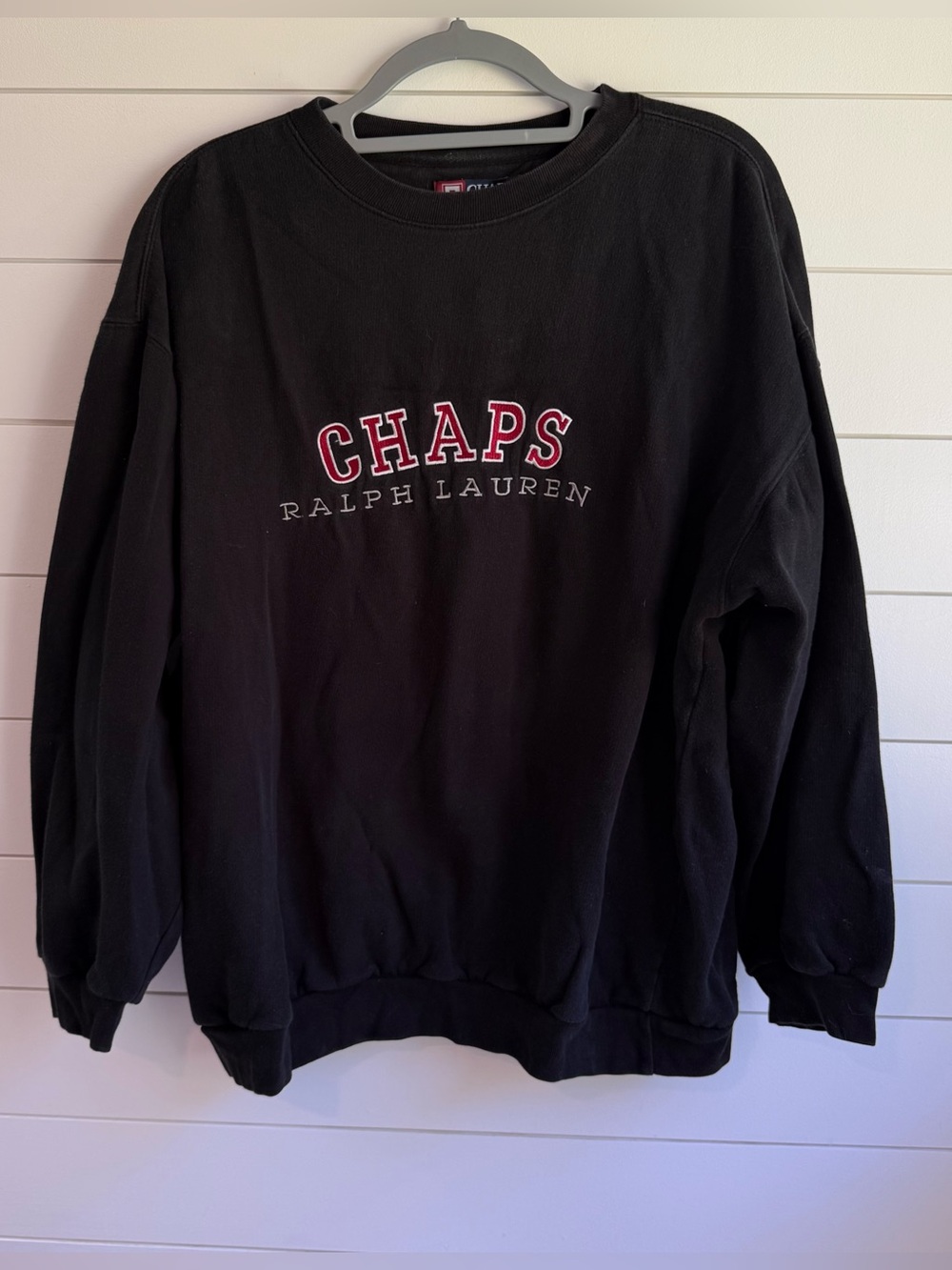 Vintage Chaps Ralph Lauren crewneck sweatshirt red embroidered  Xl